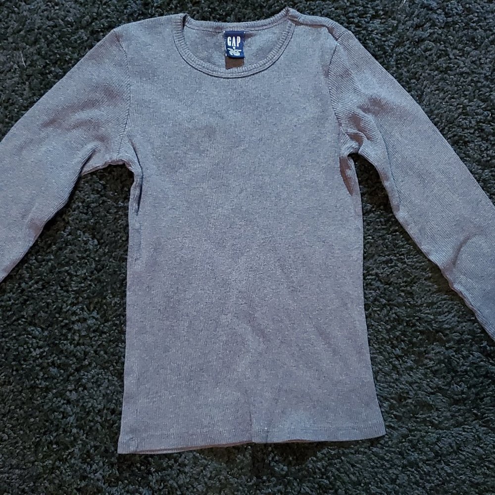 GAP Women's Grey Long Sleeve Shirt